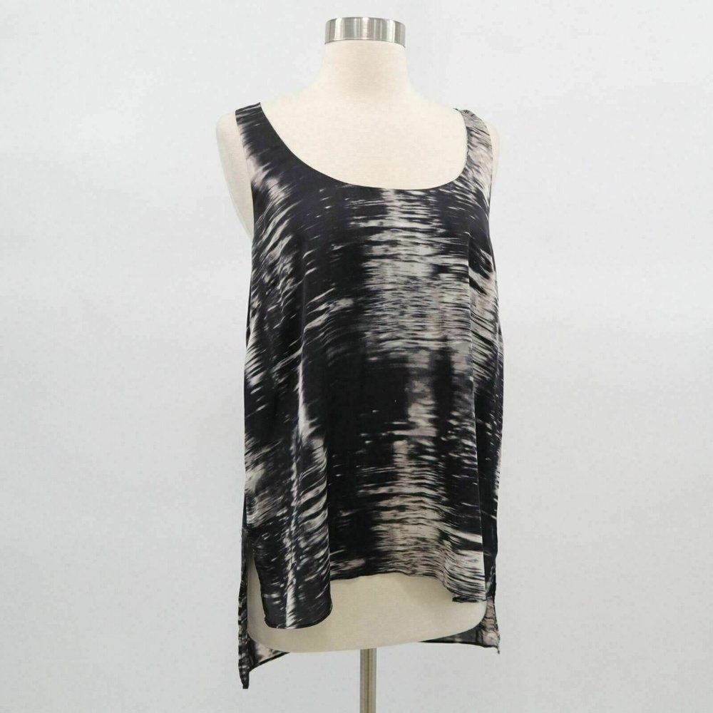 BCBGMaxAzria Tank Top Brush Stroke Print EDITA SMALL